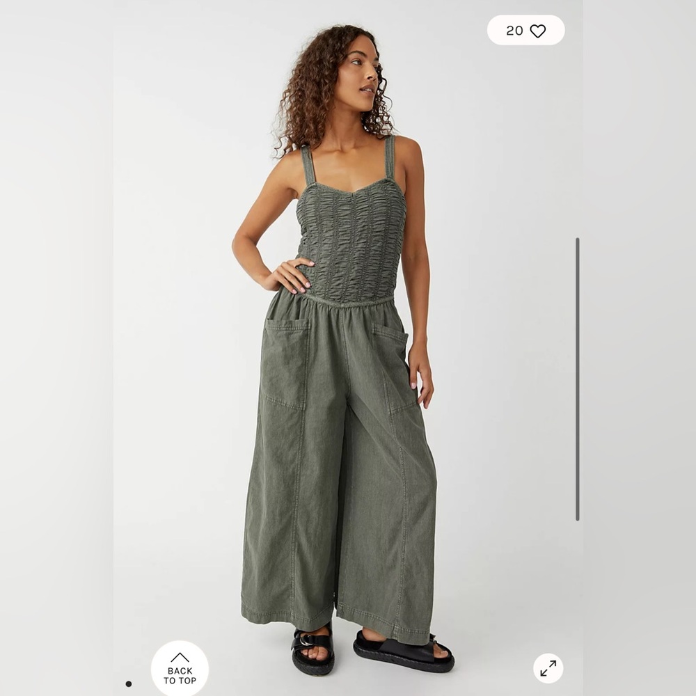 Free People wide leg jumpsuit